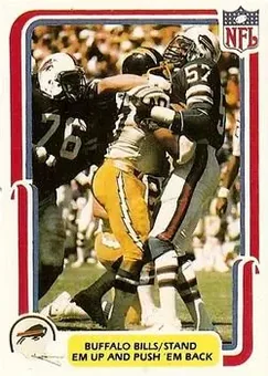 1980 Fleer Team Action #6 - Card #6 - Buffalo Bills