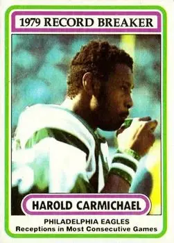 1980 Topps #2 - Harold Carmichael - Philadelphia Eagles