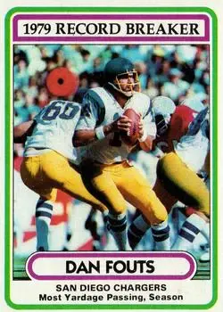 1980 Topps #3 - Dan Fouts - San Diego Chargers