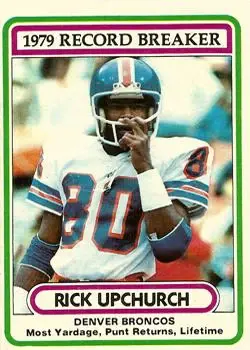 1980 Topps #5 - Rick Upchurch - Denver Broncos - Front