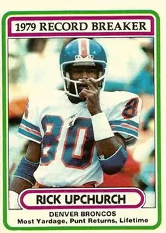 1980 Topps #5 - Rick Upchurch - Denver Broncos