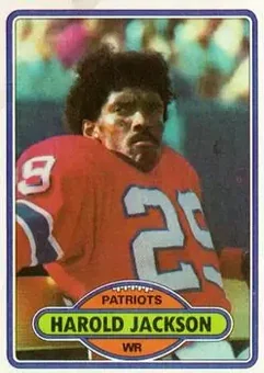 1980 Topps #7 - Harold Jackson - New England Patriots