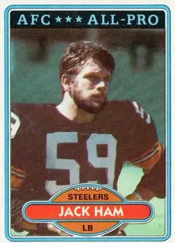 1980 Topps #10 - Jack Ham - Pittsburgh Steelers