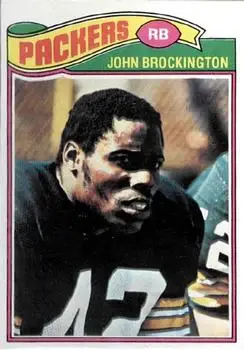 1977 Topps #166 - John Brockington - Green Bay Packers - Front