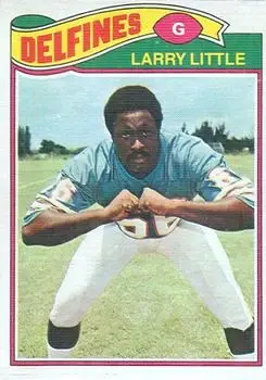1977 Topps Mexican #172 - Larry Little - Miami Dolphins - Front