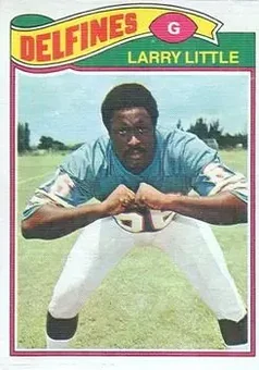 1977 Topps Mexican #172 - Larry Little - Miami Dolphins