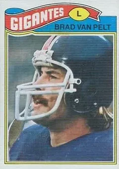 1977 Topps Mexican #175 - Brad Van Pelt - New York Giants