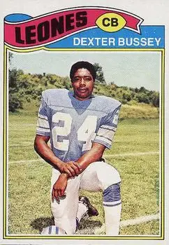 1977 Topps Mexican #176 - Dexter Bussey - Detroit Lions - Front