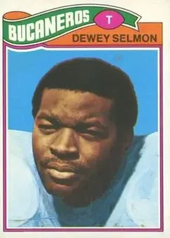 1977 Topps Mexican #178 - Dewey Selmon - Tampa Bay Buccaneers