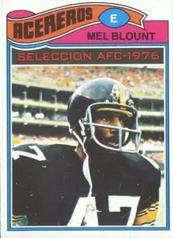 1977 Topps Mexican #180 - Mel Blount - Pittsburgh Steelers
