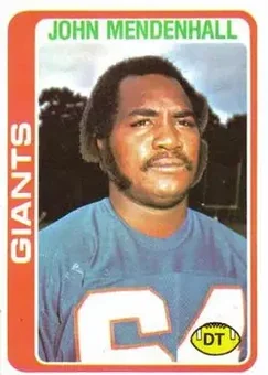 1978 Topps #75 - John Mendenhall - New York Giants