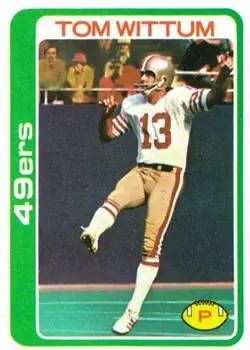 1978 Topps #77 - Tom Wittum - San Francisco 49ers
