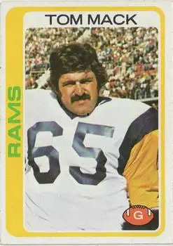 1978 Topps #80 - Tom Mack - Los Angeles Rams
