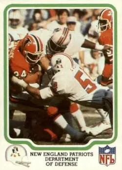 1979 Fleer Team Action #32 - Card #32 - New England Patriots - Front 1979 Fleer Team Action #32 - Card #32 - New England Patriots - Front