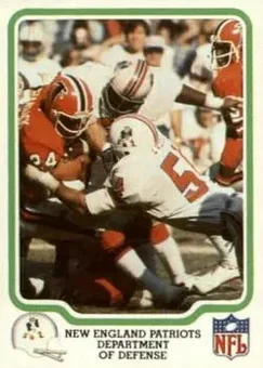 1979 Fleer Team Action #32 - Card #32 - New England Patriots