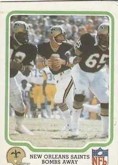 1979 Fleer Team Action #33 - Card #33 - New Orleans Saints