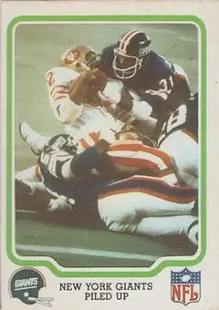 1979 Fleer Team Action #36 - Card #36 - New York Giants
