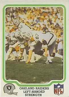 1979 Fleer Team Action #39 - Card #39 - Oakland Raiders