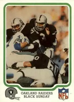 1979 Fleer Team Action #40 - Card #40 - Oakland Raiders - Front