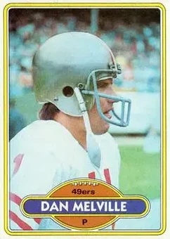 1980 Topps #11 - Dan Melville - San Francisco 49ers