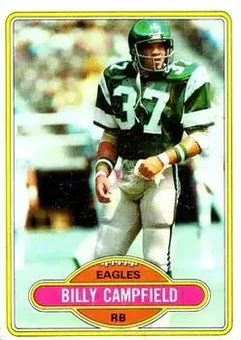 1980 Topps #13 - Billy Campfield - Philadelphia Eagles