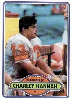1980 Topps #18 - Charley Hannah - Tampa Bay Buccaneers