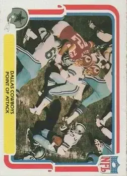 1980 Fleer Team Action #13 - Card #13 - Dallas Cowboys - Front