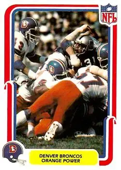 1980 Fleer Team Action #16 - Card #16 - Denver Broncos - Front