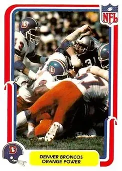 1980 Fleer Team Action #16 - Card #16 - Denver Broncos