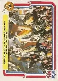 1980 Fleer Team Action #20 - Card #20 - Green Bay Packers