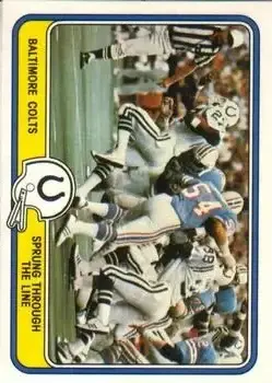 1981 Fleer Team Action #3 - Card #3 - Baltimore Colts