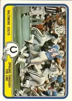 1981 Fleer Team Action #3 - Card #3 - Baltimore Colts