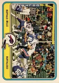 1981 Fleer Team Action #6 - Card #6 - Buffalo Bills