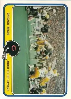 1981 Fleer Team Action #7 - Card #7 - Chicago Bears