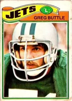 1977 Topps Mexican #186 - Greg Buttle - New York Jets