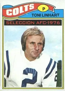 1977 Topps Mexican #190 - Toni Linhart - Baltimore Colts - Front 1977 Topps Mexican #190 - Toni Linhart - Baltimore Colts - Front