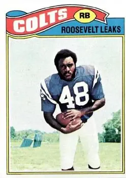 1977 Topps #171 - Roosevelt Leaks - Baltimore Colts - Front