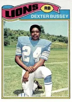 1977 Topps #176 - Dexter Bussey - Detroit Lions - Front
