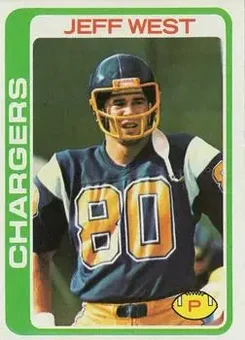 1978 Topps #88 - Jeff West - San Diego Chargers