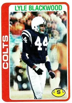 1978 Topps #89 - Lyle Blackwood - Baltimore Colts - Front