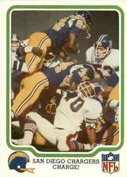 1979 Fleer Team Action #47 - Card #47 - San Diego Chargers - Front