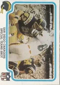 1979 Fleer Team Action #48 - Card #48 - San Diego Chargers