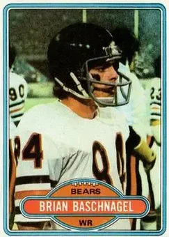 1980 Topps #21 - Brian Baschnagel - Chicago Bears