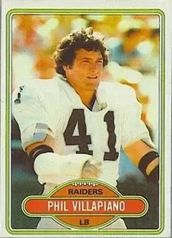 1980 Topps #23 - Phil Villapiano - Oakland Raiders