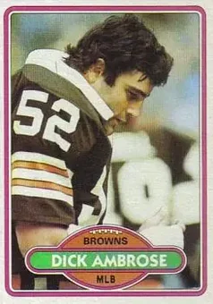 1980 Topps #29 - Dick Ambrose - Cleveland Browns