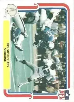 1980 Fleer Team Action #21 - Card #21 - Houston Oilers - Front