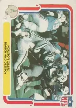 1980 Fleer Team Action #22 - Card #22 - Houston Oilers - Front
