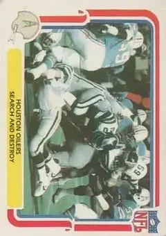 1980 Fleer Team Action #22 - Card #22 - Houston Oilers