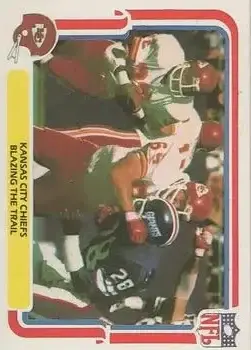 1980 Fleer Team Action #23 - Card #23 - Kansas City Chiefs - Front