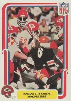1980 Fleer Team Action #24 - Card #24 - Kansas City Chiefs